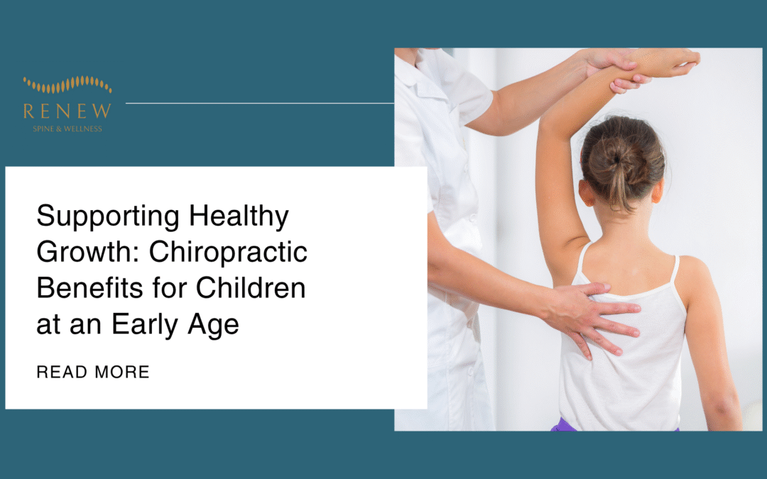 A chiropractic session being conducted with the business logo, blog title, and read more option.